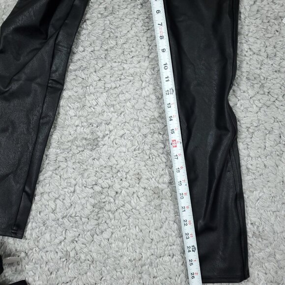 Spanx Like Leather Skinny Pants Classic Black Size XS 20475R Revolve Pull On - Picture 8 of 9